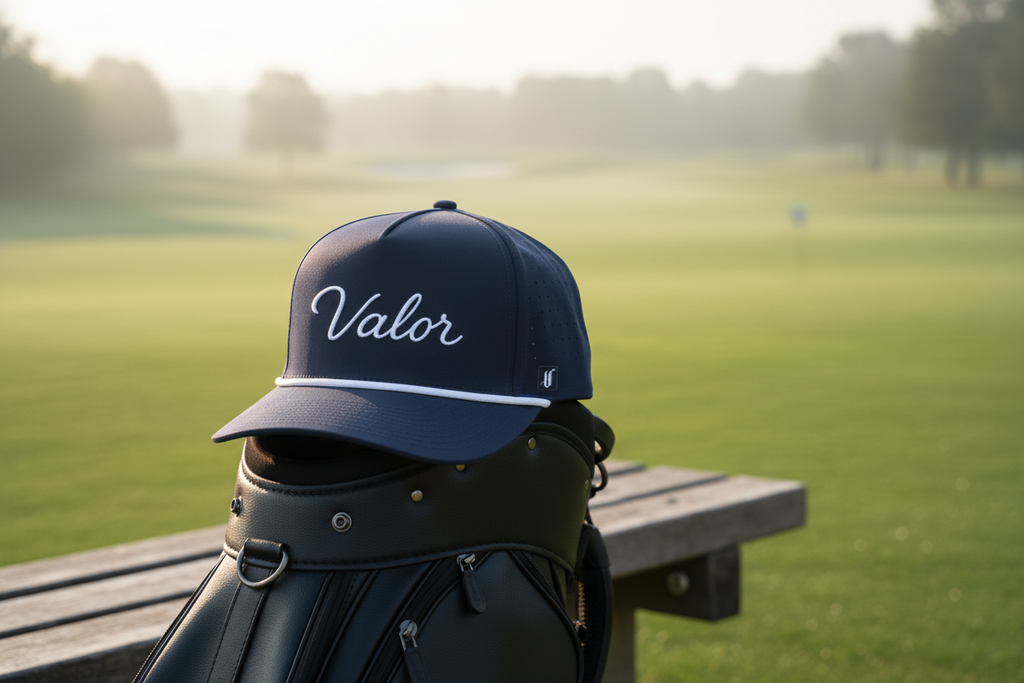 Foundation Series Golf Hat in golf course setting